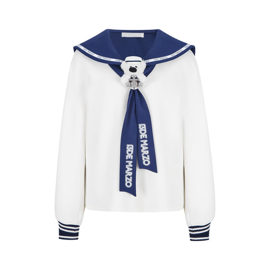 13DE MARZO Sailor Collar Long Sleeve