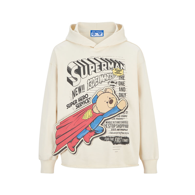 13DE MARZO Superman Bear Hoodie - 13DE MARZO