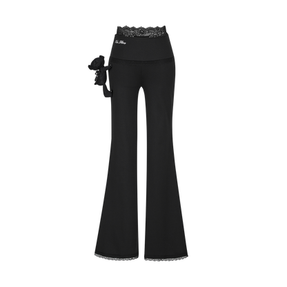 13DE MARZO Bear Lacy Flare Pants