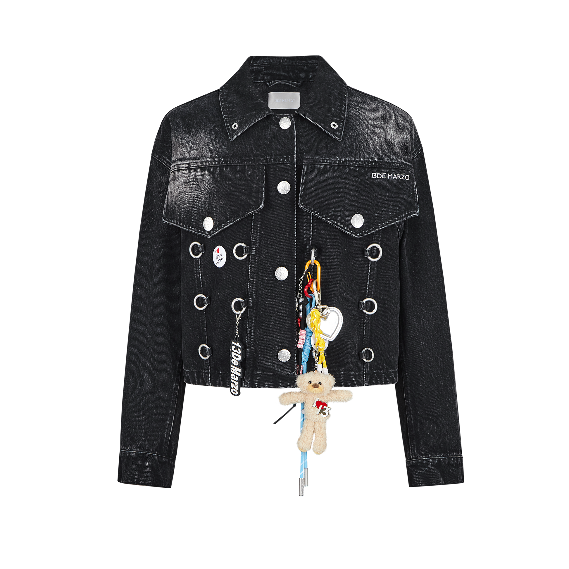 13DE MARZO Maximalist Pendant Denim Jacket