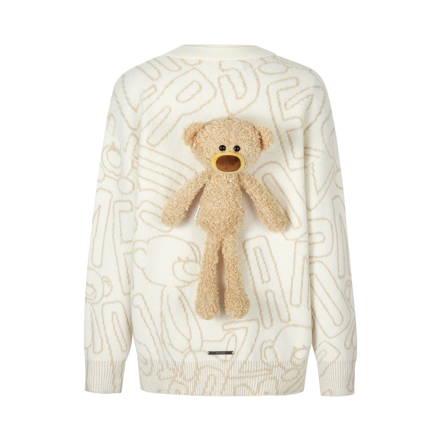 13DE MARZO Bear Logo Sketch Jumper