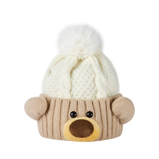 13DE MARZO Bear Snowball Beanie