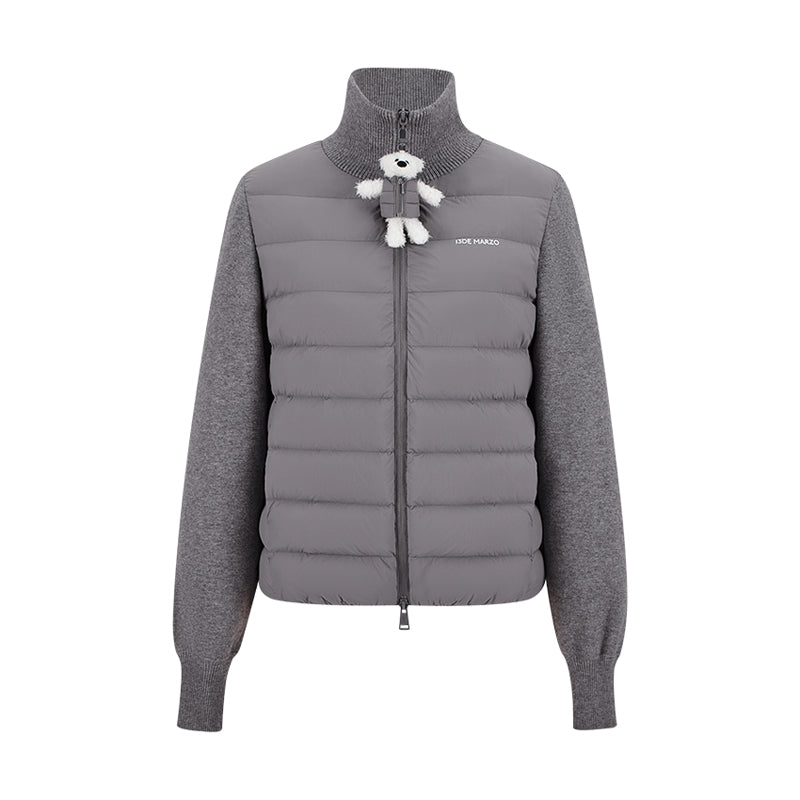 13DE MARZO Bear Zipper Down Jacket - 13DE MARZO