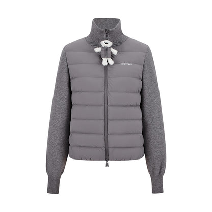 13DE MARZO Bear Zipper Down Jacket - 13DE MARZO