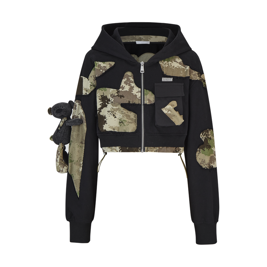 13DE MARZO Camo Denim Zip Hoodie - 13DE MARZO