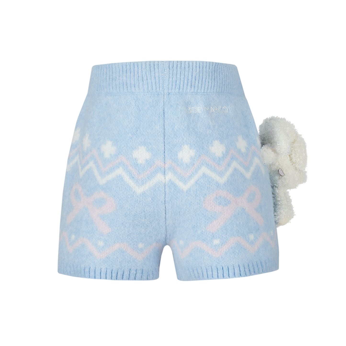 13DE MARZO Fair Isle Doozoo Knit Shorts