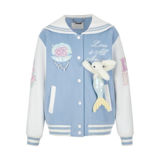 13DE MARZO Elmo Baseball Racing Jacket 13DE MARZO Elmo Baseball Racing Jacket