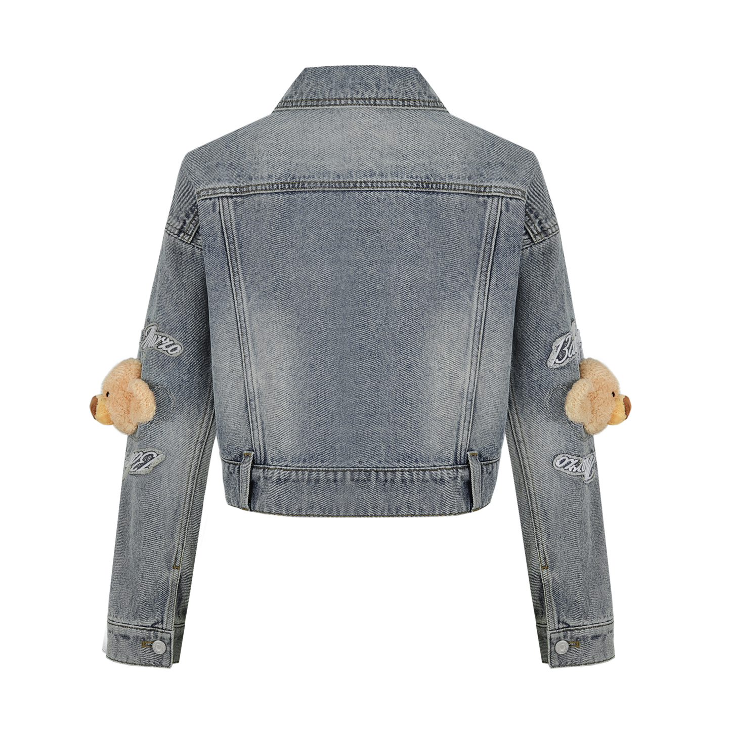 13DE MARZO Elbow Bear Denim Jacket