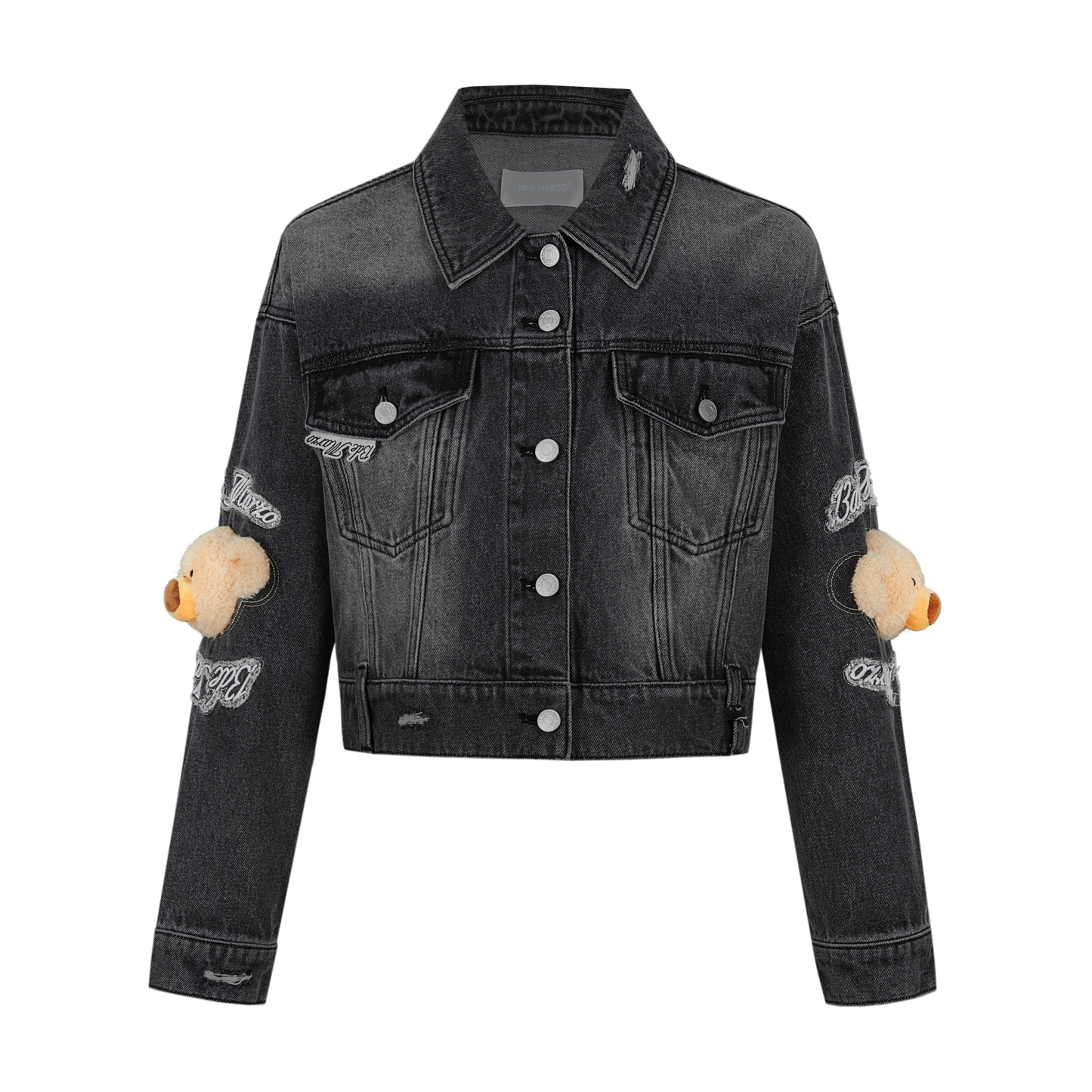 13DE MARZO Elbow Bear Denim Jacket