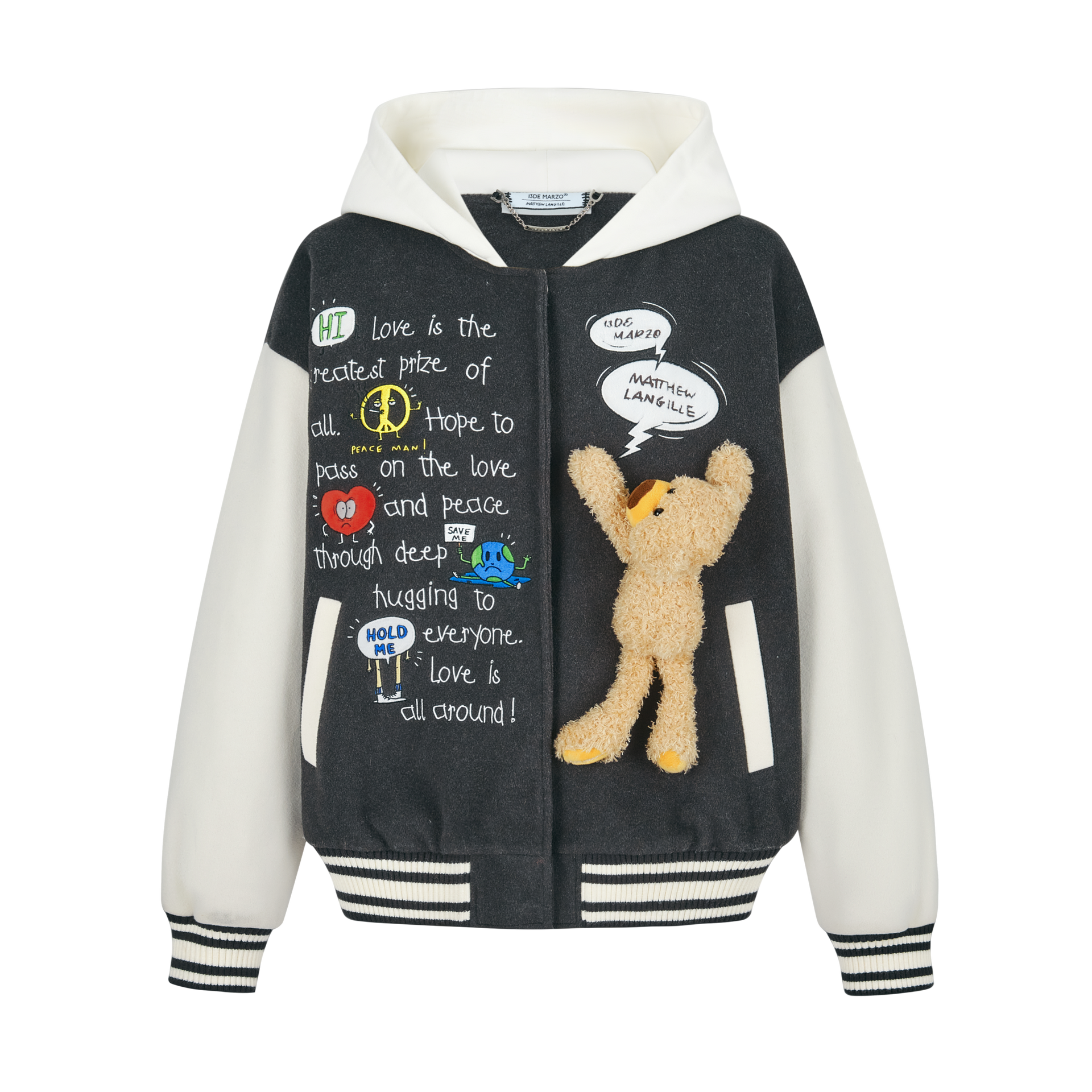 13 DE MARZO PARIS ジャケット 13DE MARZO Matthew Langille Love Pass Baseball Jacket