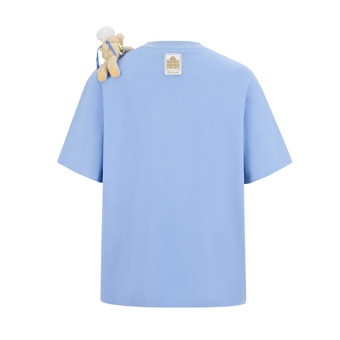 13DE MARZO Bear  Macau Tart T-shirt Blue