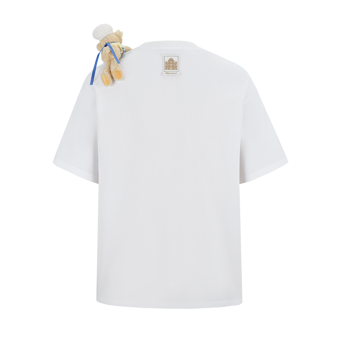 13DE MARZO Bear  Macau Tart T-shirt White