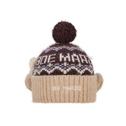 13DE MARZO BabyBear Fair Isle Knit Beanie - 13DE MARZO