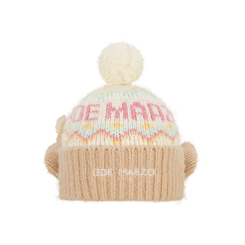 13DE MARZO BabyBear Fair Isle Knit Beanie - 13DE MARZO