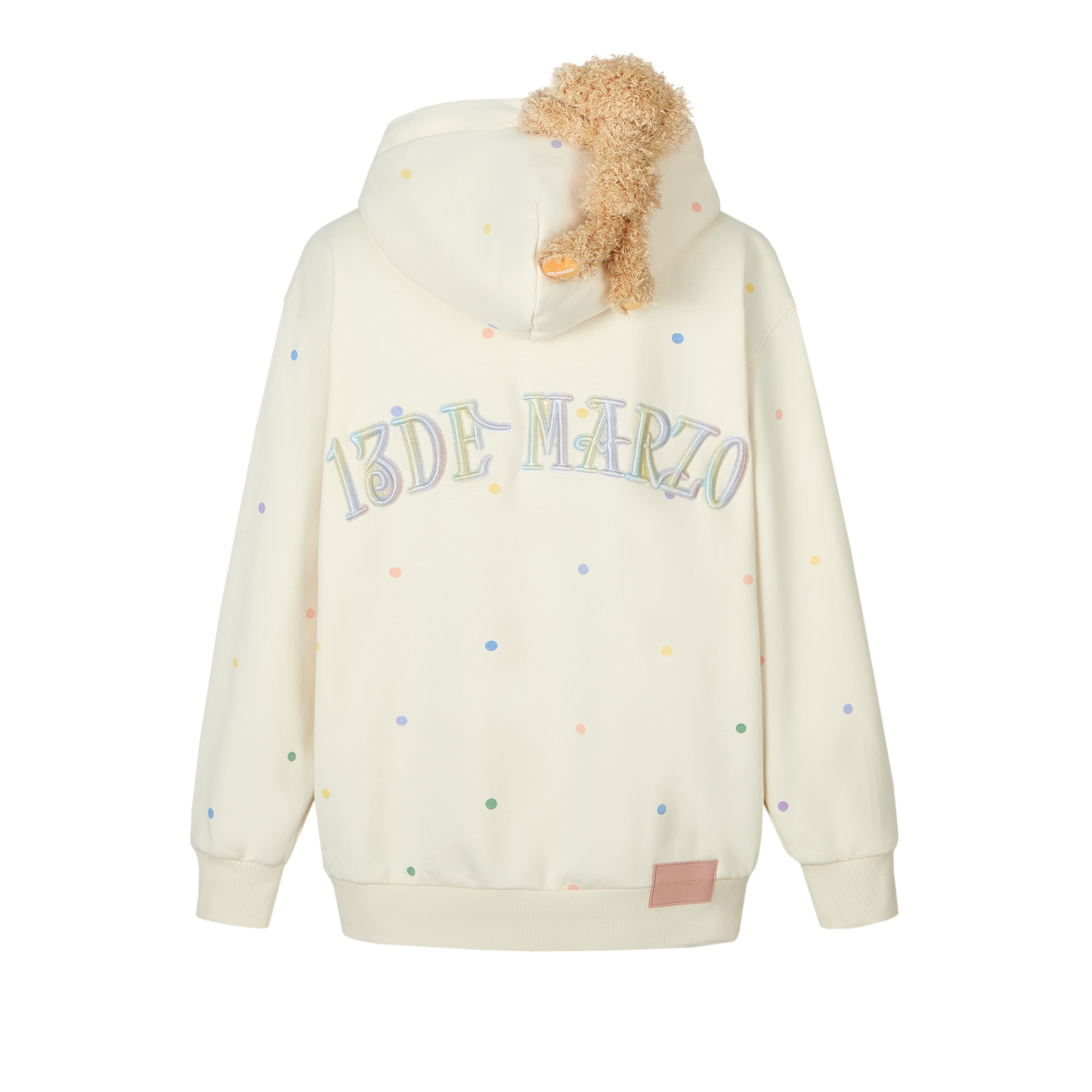 13DE MARZO Bear Colorful Dots Zip Hoodie | 13DE MARZO 13DE MARZO Bear Colorful Dots Zip Hoodie | 13DE MARZO