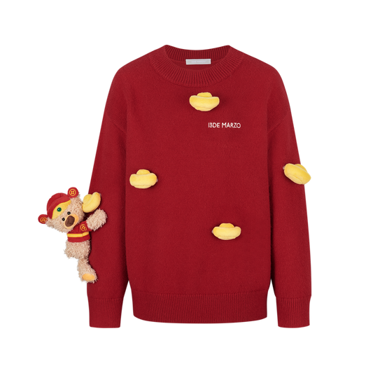 13DE MARZO Shining Golden Ingot Sweater - 13DE MARZO