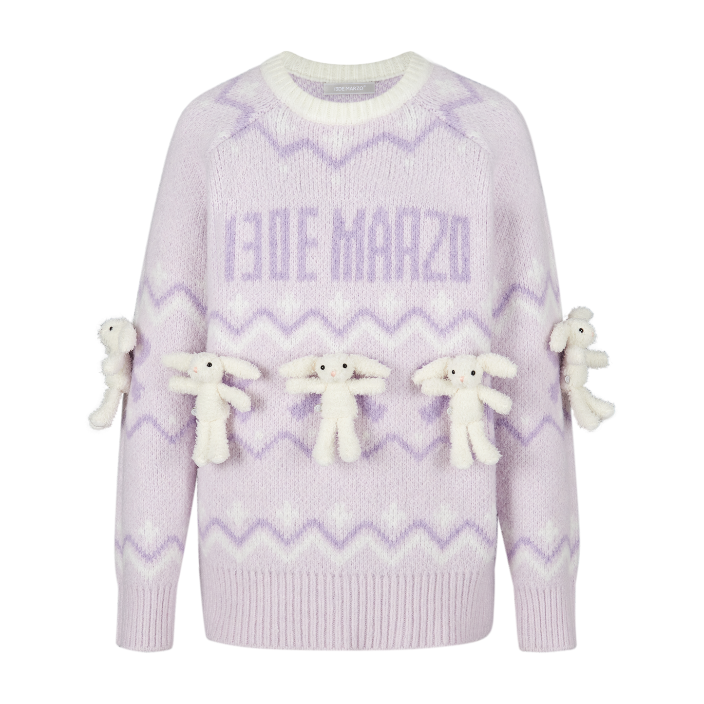 13DE MARZO Fair Isle Doozoo Knit Sweater