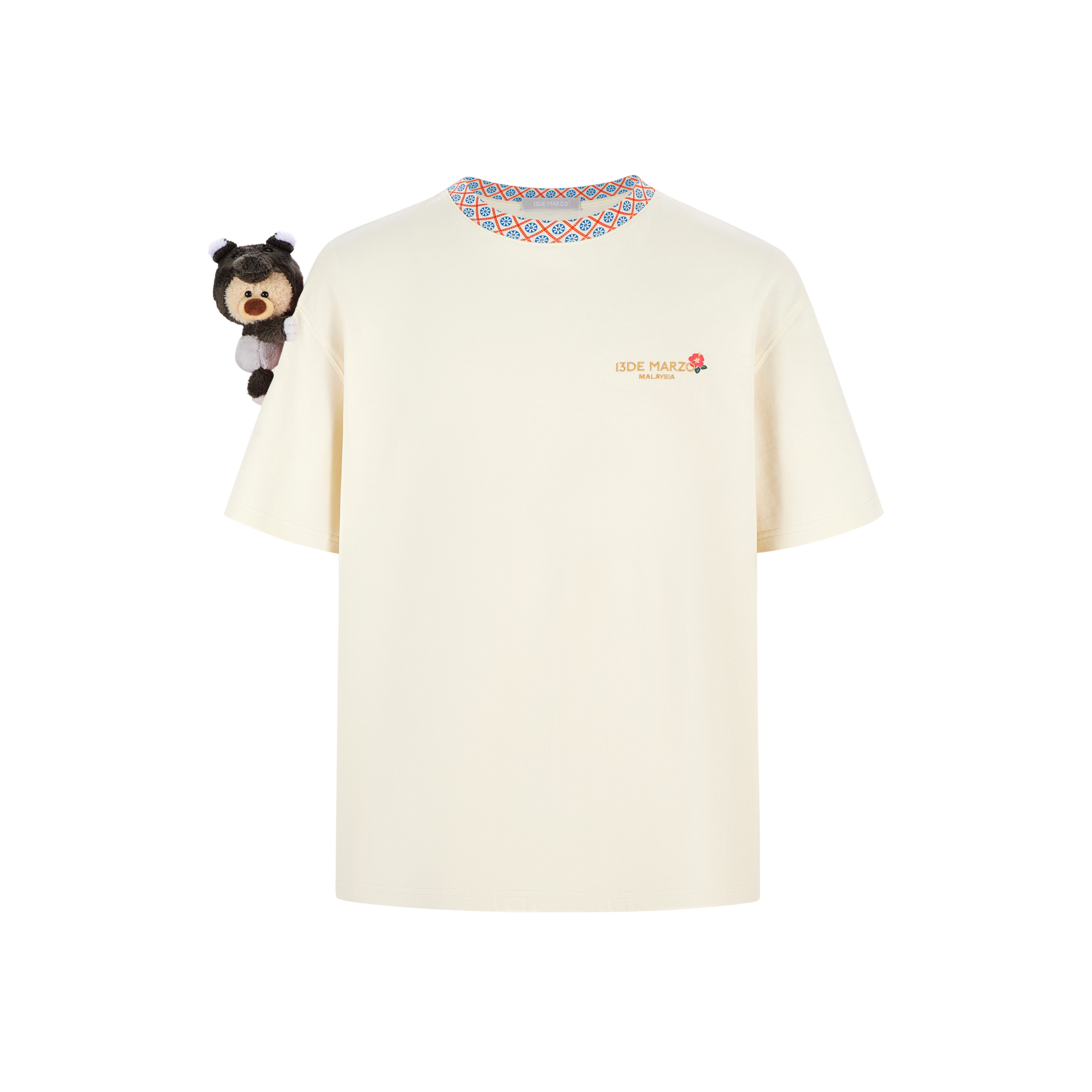 13DE MARZO Malayan Tapir Marzo Bear T-shirt - 13DE MARZO