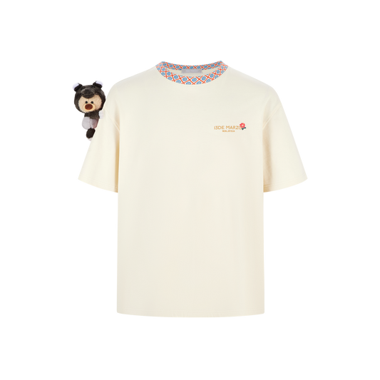 13DE MARZO Malayan Tapir Marzo Bear T-shirt - 13DE MARZO