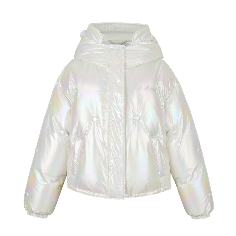 13DE MARZO Bear Button Silky Down Jacket - 13DE MARZO