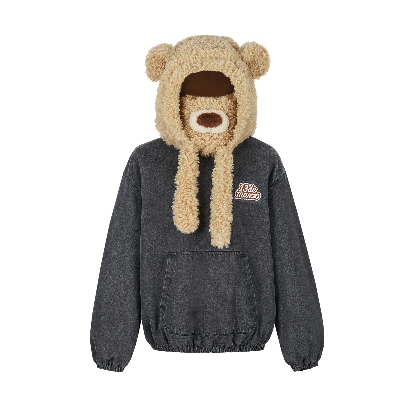 13DE MARZO Bear Set Padded Hoodie