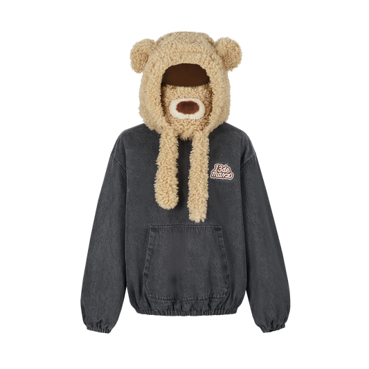 13DE MARZO Bear Set Padded Hoodie