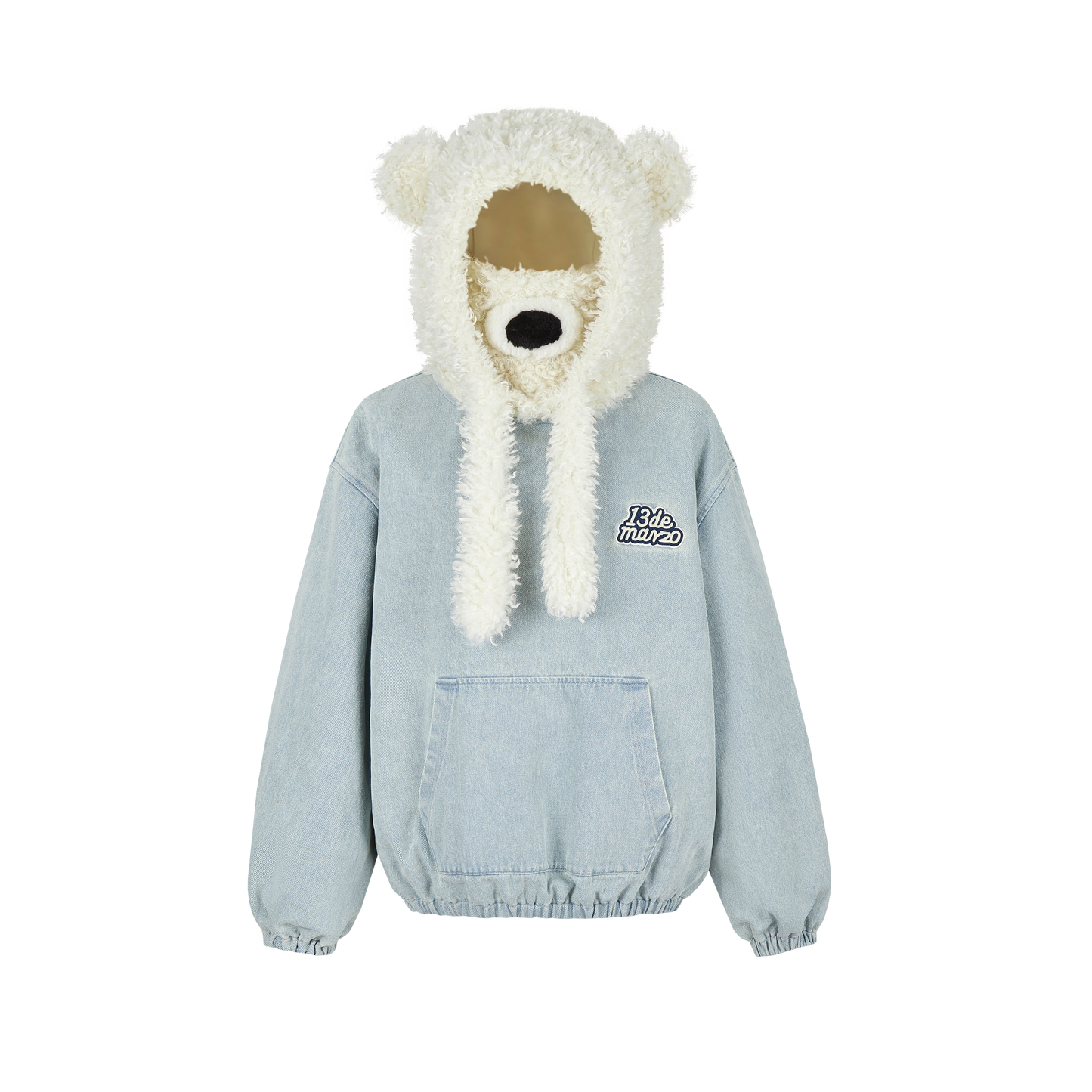 13DE MARZO Bear Set Padded Hoodie