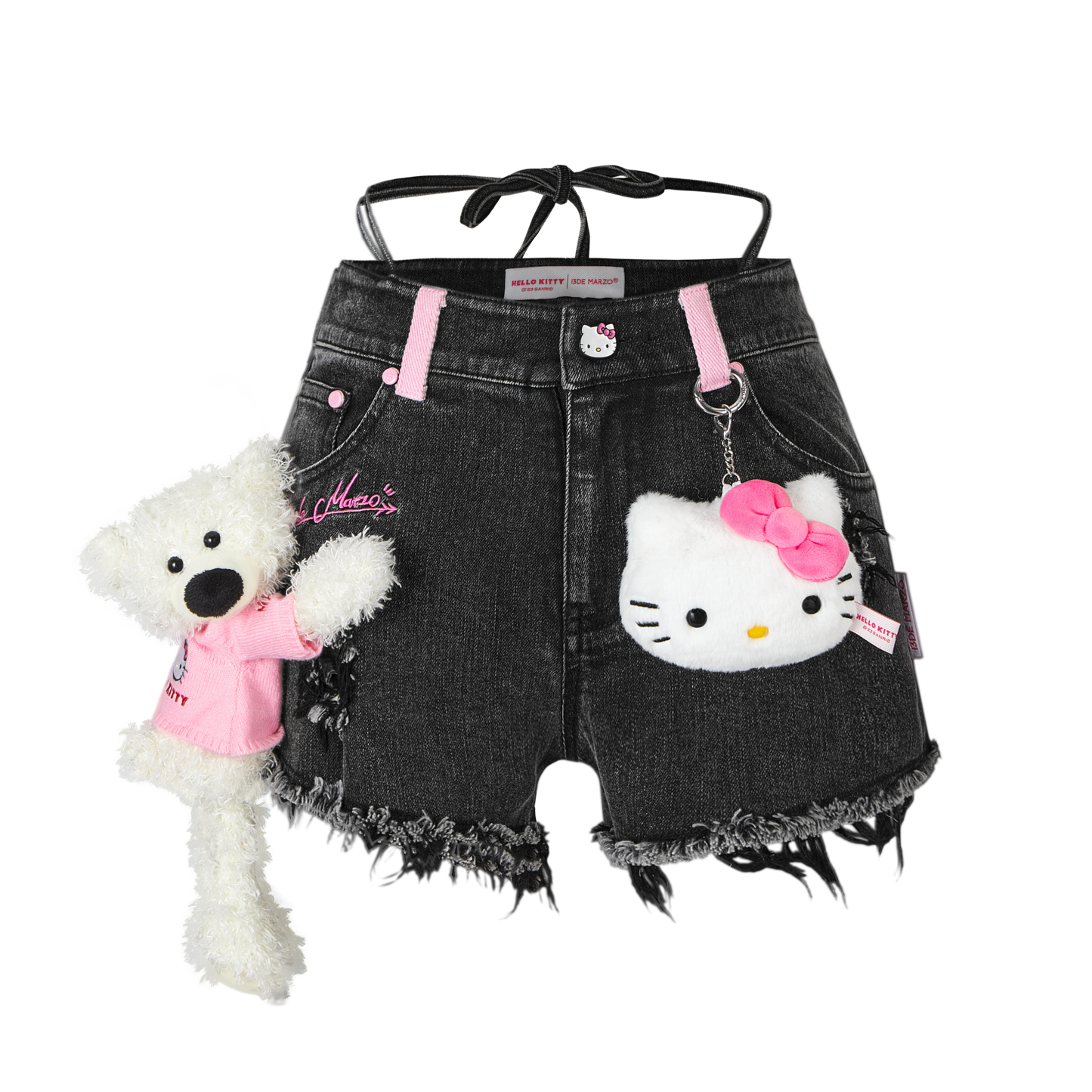 13DE MARZO Hello Kitty Denim Shorts