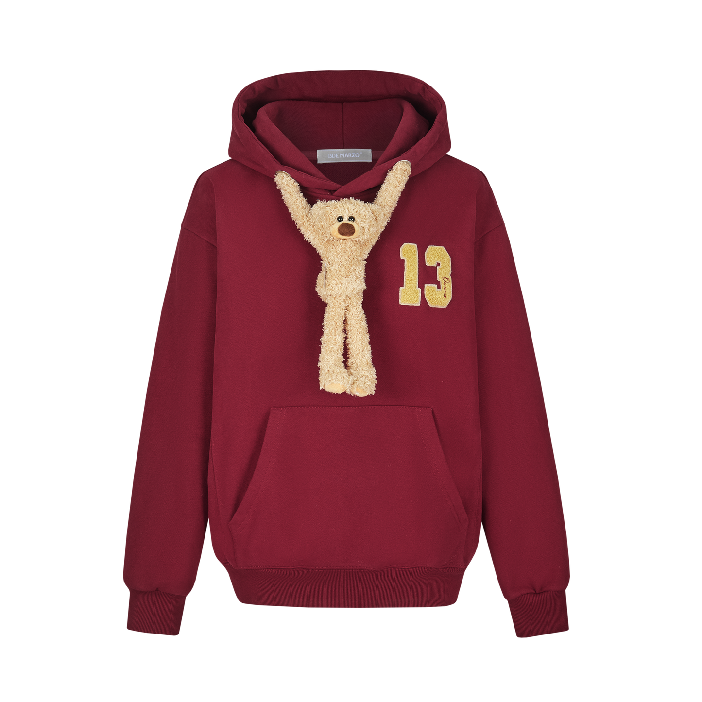 13DE MARZO Doozoo Adjustable String Hoodie