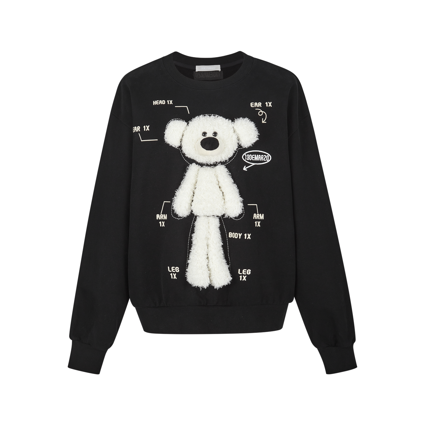 13DE MARZO Bear Analysis Sweater