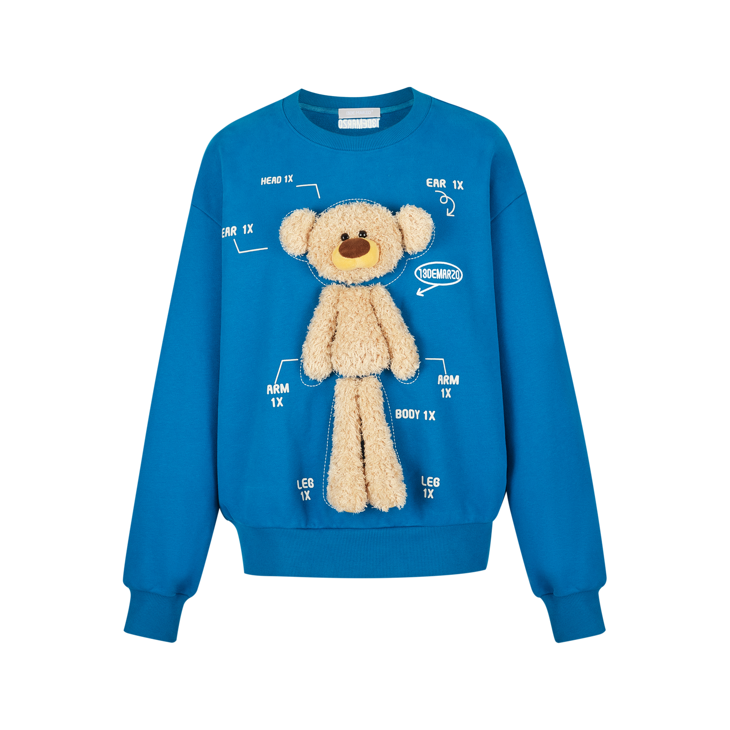 13DE MARZO Bear Analysis Sweater