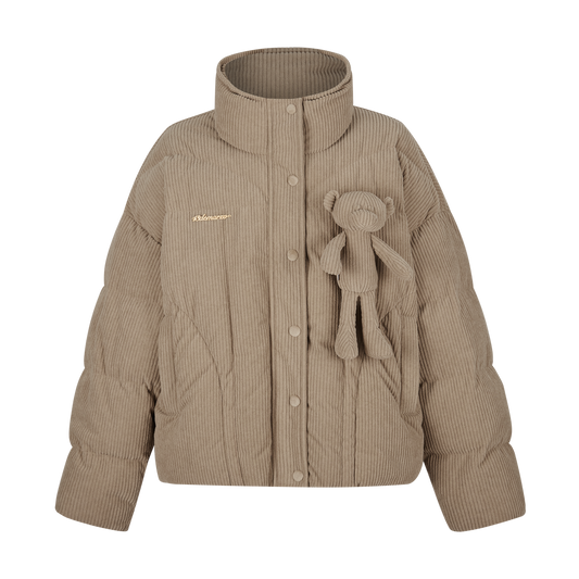 13DE MARZO Corduroy Bear Down Jacket