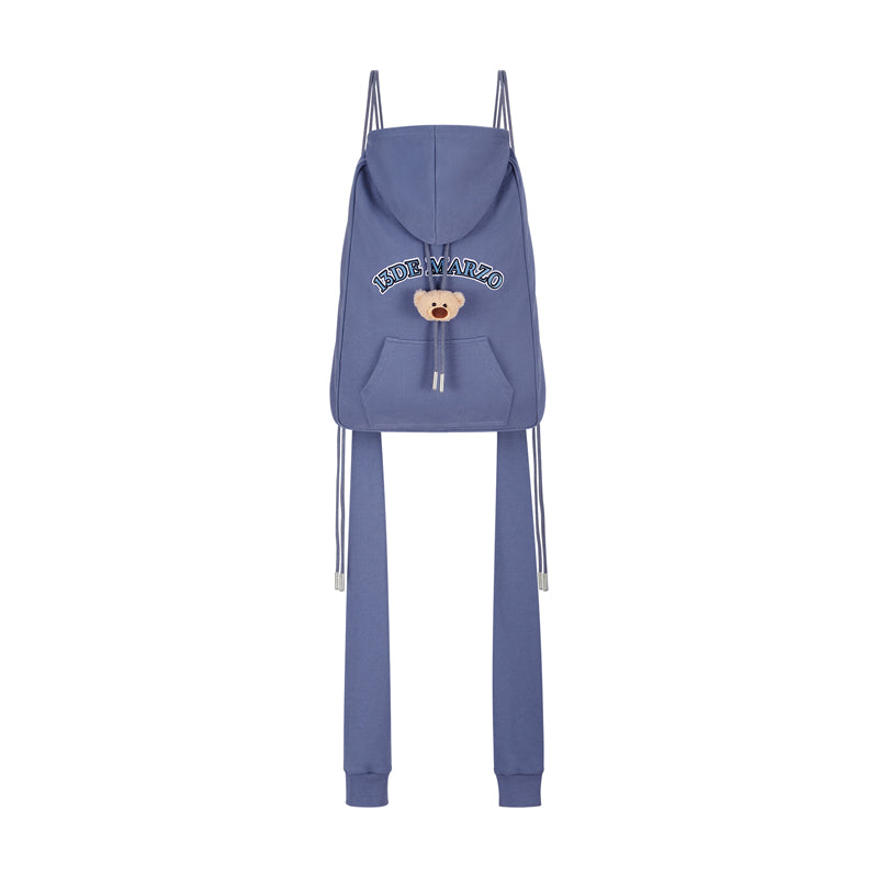 13DE MARZO Doozoo Faux Hoodie String Bag - 13DE MARZO