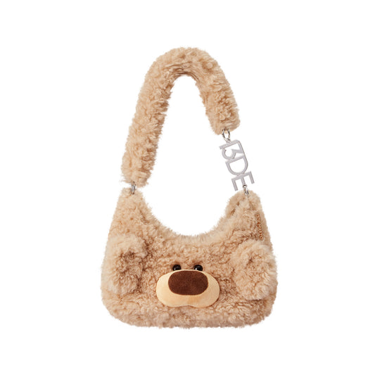 13DE MARZO Doozoo Fuzzy Underarm Bag - 13DE MARZO