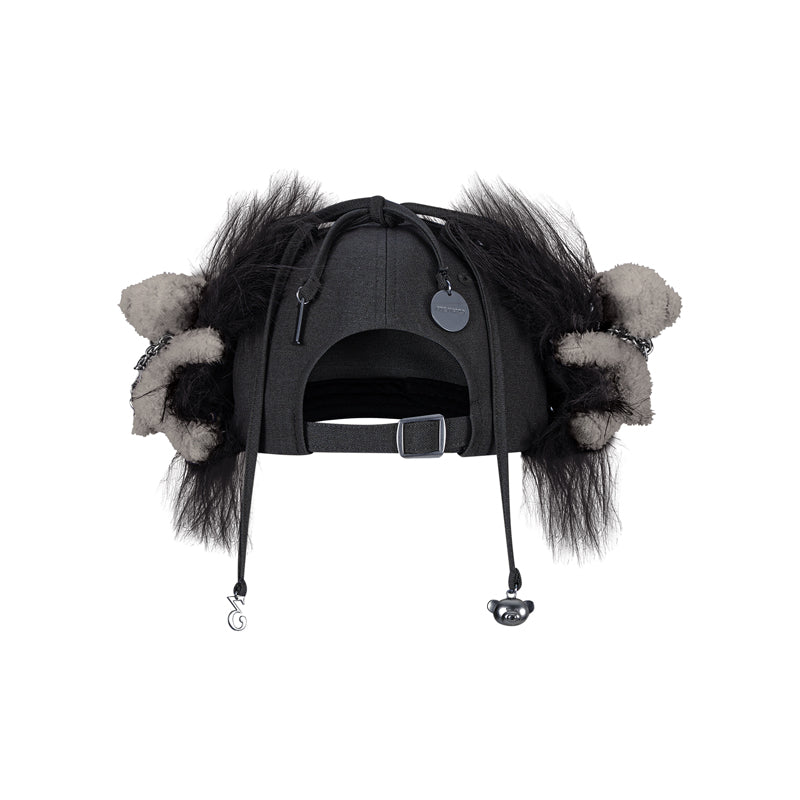 13DE MARZO Chains Fuzzy Ear Flap Cap - 13DE MARZO