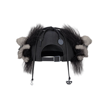 13DE MARZO Chains Fuzzy Ear Flap Cap - 13DE MARZO