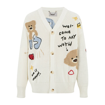 13DE MARZO Doozoo Doodles Cardigan - 13DE MARZO