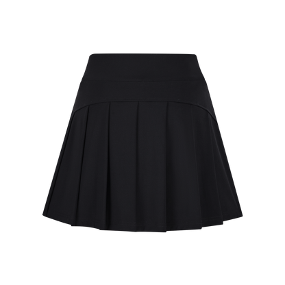 Cooling Black Pleated Skirt with Sunburnt Bear Charm | Doozoo Cooling Black Pleated Skirt with Sunburnt Bear Charm | Doozoo