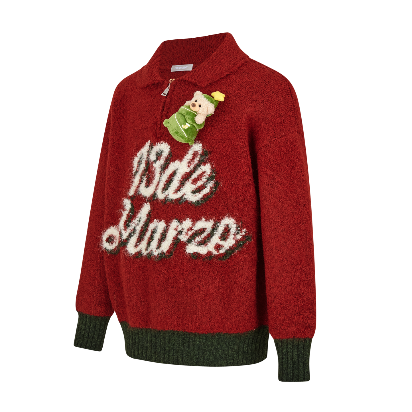 13DE MARZO Christmas Bear Polo Sweater