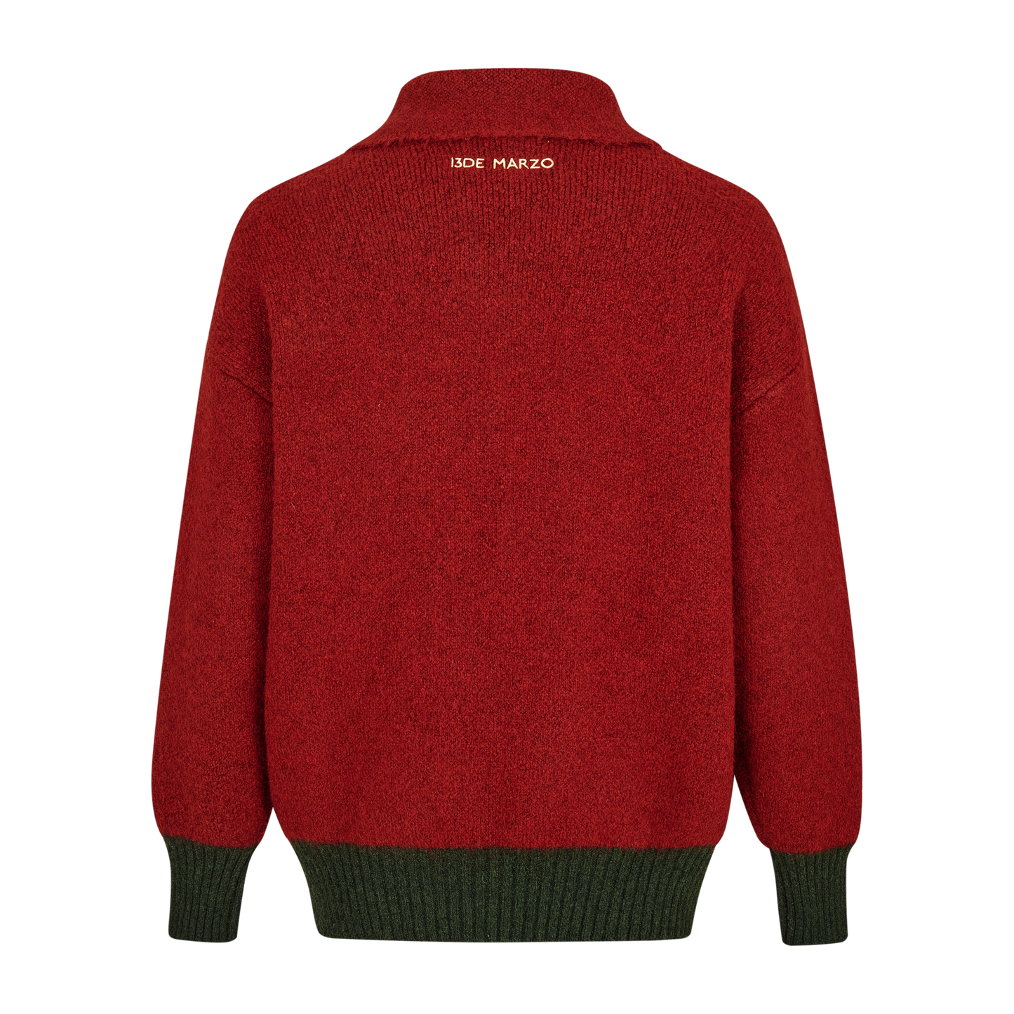 13DE MARZO Christmas Bear Polo Sweater