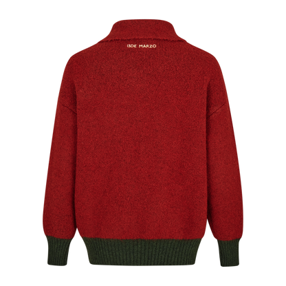 13DE MARZO Christmas Bear Polo Sweater