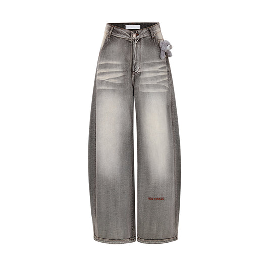 13DE MARZO Bear Stamped Logo Blade Jeans - 13DE MARZO