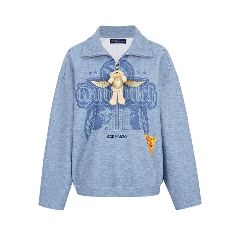 Harry Potter × 13DE MARZO Quidditch Bear Zipper Jacket - 13DE MARZO