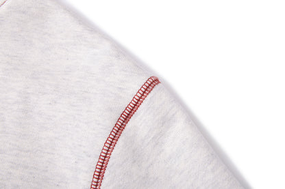 13DE MARZO Heart Bear Pocket Hoodie Grey