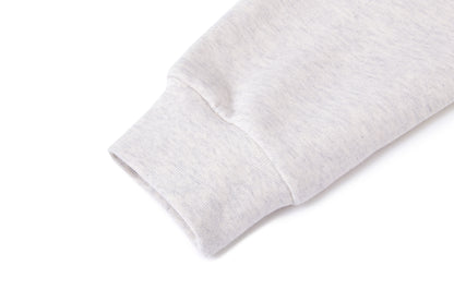 13DE MARZO Heart Bear Pocket Hoodie Grey