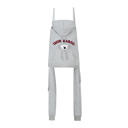 13DE MARZO Doozoo Faux Hoodie String Bag - 13DE MARZO