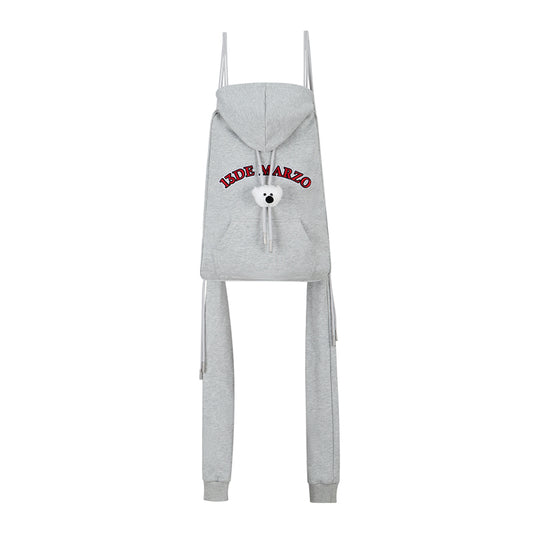 13DE MARZO Doozoo Faux Hoodie String Bag - 13DE MARZO