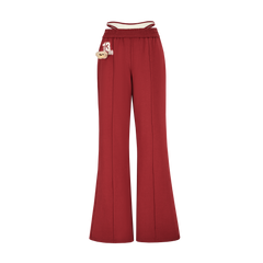 13DE MARZO Faux Two-Piece Vintage Sweat Pants