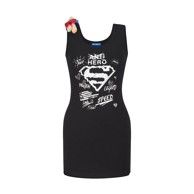 13DE MARZO Superman Bear Bodycon Dress - 13DE MARZO
