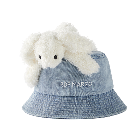 13DE MARZO Doozoo Washed Denim Bucket Hat